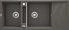 Deante Magnetic Zlewozmywak granitowy magnetyczny 2-komorowy z ociekaczem ZRM_T213