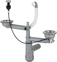 Deante Space-Saver Lux Syfon do zlewozmywaka granitowego 1.5- i 2-komorowego - Space-Saver ZXY_9918
