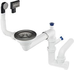 Deante Space-Saver Syfon do zlewozmywaka 1-komorowego - Space-Saver ZXY_D949