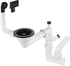 Deante Space-Saver Syfon do zlewozmywaka 1-komorowego - Space-Saver ZXY_N949