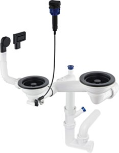 Deante Space-Saver Syfon do zlewozmywaka granitowego 1.5- i 2-komorowego - Space-Saver ZXY_N973