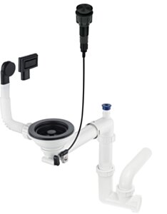 Deante Space-Saver Syfon do zlewozmywaka granitowego 1-komorowego - Space-Saver ZXY_N982