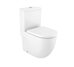 ROCA MERIDIAN Miska WC Rimless 60 cm, wersja przyścienna BTW, o/podwójny Supraglaze® CR-A34224LS00