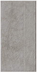 Paradyż Carrizo Grey Stopnica Prosta Struktura Mat 30x60 G1
