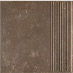 Paradyż Ilario Brown Stopnica Prosta 30x30 G1