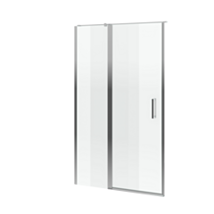 Excellent Mazo drzwi wnękowe wahadłowe pojedyncze 90x195 cm ze ścianką stałą, Clean Control, chrom KAEX.3025.K.1010.0900.CR