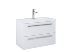 ROCA KWADRO Szafka łazienkowa 80 cm z 2 szufladami, do kompletacji z umywalką Hebe, biały połysk(nr elita 166713 ) CR-A857970806