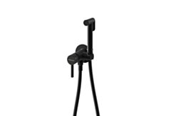 Kohlman Axel Black bateria bidetowa podtynkowa z zestawem Bidetta czarny mat QW135AB