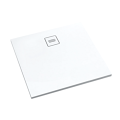 Schedline Brodzik kompozytowy Stabilsound Plus® Protos Smooth White 90x90x3,5 cm, kwadratowy, Gwarancja 15 lat