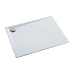 Omnires STONE brodzik prysznicowy ze strukturą kamienia, 90 x 120 cm, biały mat STONE90-120BM