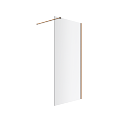 Excellent Vidoq walk-in ścianka prysznicowa prosta 110x200 cm, powłoka Clean Control, szkło 6mm, miedziany szczotkowany KAEX.1506.K.1100.CB