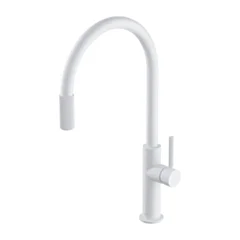 Omnires SWITCH bateria kuchenna do podłączenia zestawu filtrującego, biały mat SW9057WM