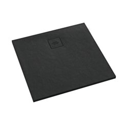 Schedline Brodzik kompozytowy Stabilsound Plus® Protos Black Stone 100x100x3,5 cm, kwadratowy, Gwarancja 15 lat