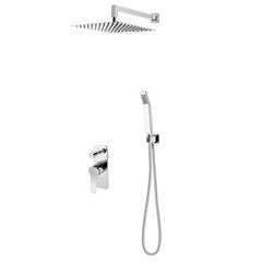 Fdesign Kompletny system podtynkowy prysznicowy z baterią i deszczownią FD1-SPA-7PSET-11