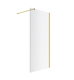 Excellent Vidoq walk-in ścianka prysznicowa prosta 90x200 cm, powłoka Clean Control, szkło 6mm, złoty szczotkowany KAEX.1506.900.LP.GB