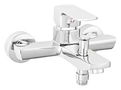 FERRO ALBA VERDELINE bateria wannowa ścienna, chrom FE-BLB1VL