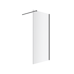 Excellent Vidoq walk-in ścianka prysznicowa prosta 110x200 cm, powłoka Clean Control, szkło 6mm, czarny mat KAEX.1506.K.1100.BL