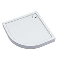 Schedline Brodzik akrylowy zintegrowany z nośnikiem Stabilsound Plus® oraz obudową akrylową przeciągniętą do podłogi Cameron 90x90x12 cm R55, półokrągły, Gwarancja 10 lat