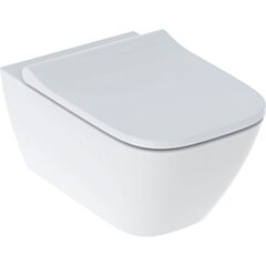 GEBERIT Geberit Smyle Square Zestaw wiszącej miski WC, lejowa, B35.5cm, H37.5cm, T54cm, ukryte mocowania, Ri GEB-500.683.00.2