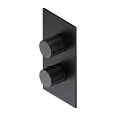 Omnires CONTOUR termostatyczna bateria prysznicowo-wannowa podtynkowa, antracyt szczotkowany CT8036AT