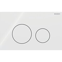 GEBERIT Przycisk Geberit Sigma40, przedni, szkło białe , okrągły GEB-115.628.SI.1
