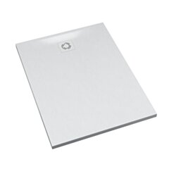 Schedline Brodzik kompozytowy Stabilsound Plus® Magnific White Stone 90x120x4 cm, prostokątny, Gwarancja 15 lat