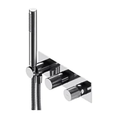 Omnires CONTOUR bateria prysznicowo-wannowa podtynkowa z rączką prysznicową, chrom połysk CT8035-1CR