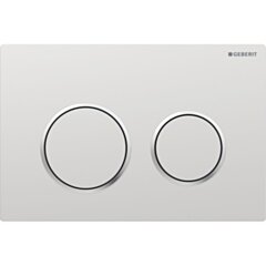 GEBERIT Przycisk uruchamiający Geberit Omega20, przedni/górny, chrom mat, easy-to-clean okrągły GEB-115.085.JQ.1
