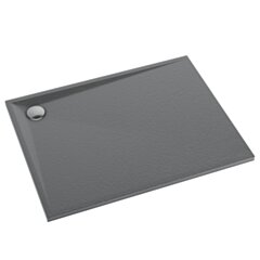 Schedline Brodzik kompozytowy Stabilsound Plus® Libra Anthracite Stone 70x80x3 cm, prostokątny, Gwarancja 15 lat
