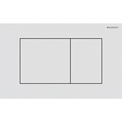 GEBERIT Przycisk Geberit Sigma40, przedni, stal nierdzewna biały mat, prostokątny GEB-115.629.JT.1