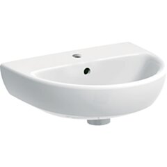 GEBERIT Geberit Selnova Umywalka kompaktowa, B45cm, H17cm, T37cm, z przelewem, z otworem na baterię KOŁO M32145000 GEB-500.324.01.7