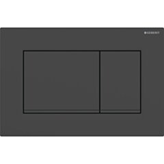 GEBERIT Przycisk stelaży Sigma20, przedni, czarny mat-czarny-czarny mat, easy-to-clean prostokątny GEB-115.883.16.1