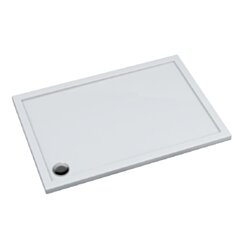 Schedline Brodzik kompozytowy Stabilsound Plus® Estima 70x110x4,5 cm, prostokątny z odpływem w narożniku, Gwarancja 15 lat