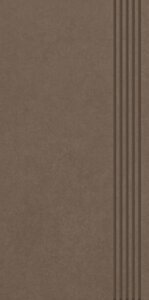 Paradyż Intero Brown Stopnica Prosta Nacinana Mat. 29,8x59,8 G1
