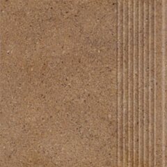 Paradyż Algo Brown Stopnica Prosta Mat. 30x30 G1