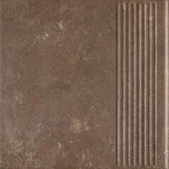Paradyż Ilario Brown Stopnica Prosta 30x30 G1