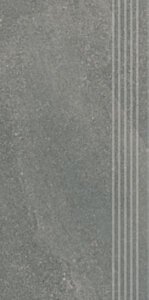Paradyż Natural Rocks Basalt Stopnica Prosta Nacinana Mat. 29,8x59,8 G1
