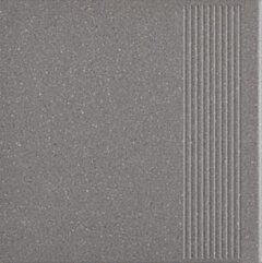 Paradyż Bazo Nero Stopnica Prosta Gres Sol-pieprz Mat. 30x30 G1