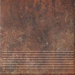 Paradyż Arteon Rosso Stopnica Prosta 30x30 G1
