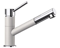 Bateria Kuchenna BLANCO KANO-S Silgranit-Look biały/chrom 525040