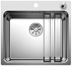 BLANCO ETAGON  500-IF/A Zelewozmywak stal polerowana, korek auto., InFino, szyny 521748