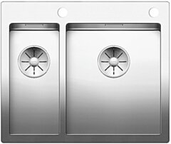 BLANCO CLARON 340/180-IF/A stal polerowana prawa, korek auto., InFino, PushControl 521647