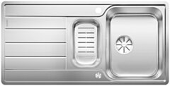 BLANCO CLASSIMO 6 S-IF Zlewozmywak  stal polerowana odwracalny, korek auto., PushControl, InFino, odsączarka stalowa 525329
