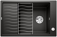 BLANCO ELON XL 6 S Zlewozmywak Silgranit czarny odwracalny, korek auto., InFino, kratka ociekowa 525882