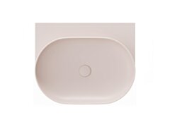Ravak Umywalka ceramiczna Yard 60, Alabaster Pink, bez otworu na baterię XJX0G060000
