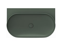 Ravak Umywalka ceramiczna Yard 80, Grey Green, bez otworu na baterię XJX08080000