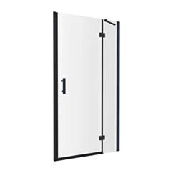 Omnires MANHATTAN element składowy: drzwi uchylne, 120 cm, czarny mat, szkło transparentne ADC12X-ABLTR