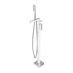 Omnires PARMA bateria wannowa wolnostojąca, chrom/biały połysk PM7433CRB