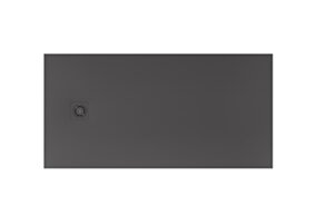ROCA MAGMA brodzik prostokątny Stonex® 1100 x 800 mm, niski syfon w komplecie, osłona w kolorze brodzika, kolor onyks CR-APE0144C32003640