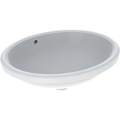 GEBERIT Geberit Variform Umywalka podblatowa, owalna, B56cm, H18cm, T46cm, z przelewem, bez otworu na bateri KOŁO 500.752.01.6 GEB-500.752.01.2